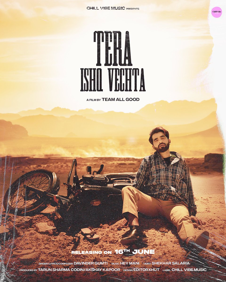 DGumti's tweet photo. most awaited song TERA ISHQ VECHTA💔🔥...16 June nu aa reha full video song !
ਤੈਨੂੰ ਕੀਹਨੇਂ ਕਹਿਤਾ ਸਿੱਧਾ ਘਰ ਗਏ ਸਾਂ
ਤੇਰੇ ਸ਼ਹਿਰ ਚੋਂ ਨਿਕਲਦੇ ਬੱਸ ਮਰ ਗਏ ਸਾਂ
Singer / Lyricist / Composer
#davindergumti 
#newsong #newpunjabisong 
#latestpunjabisong #Trending https://t.co/dUmeNRA70x