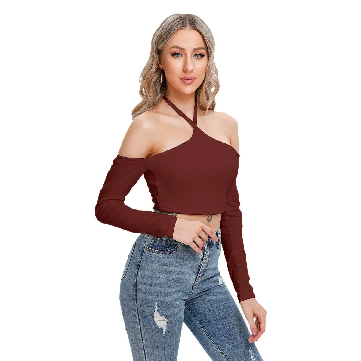afiasephyna's tweet photo. 🔥🔥 Crop It Like It's Hot With This Beautiful Dark Red Women's Halter Lace-up Top! Visit Our Store For Purchases and More. Link in the bio. https://t.co/98tSjtMy7u