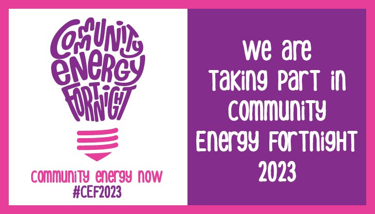 We’re taking part in #CEF2023 which starts today. People across the country are coming together in a two week-long celebration of community energy. #CommunityEnergyNow
