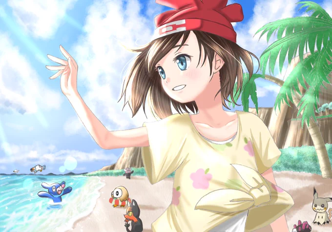 #見た人もなにか無言で海をあげる