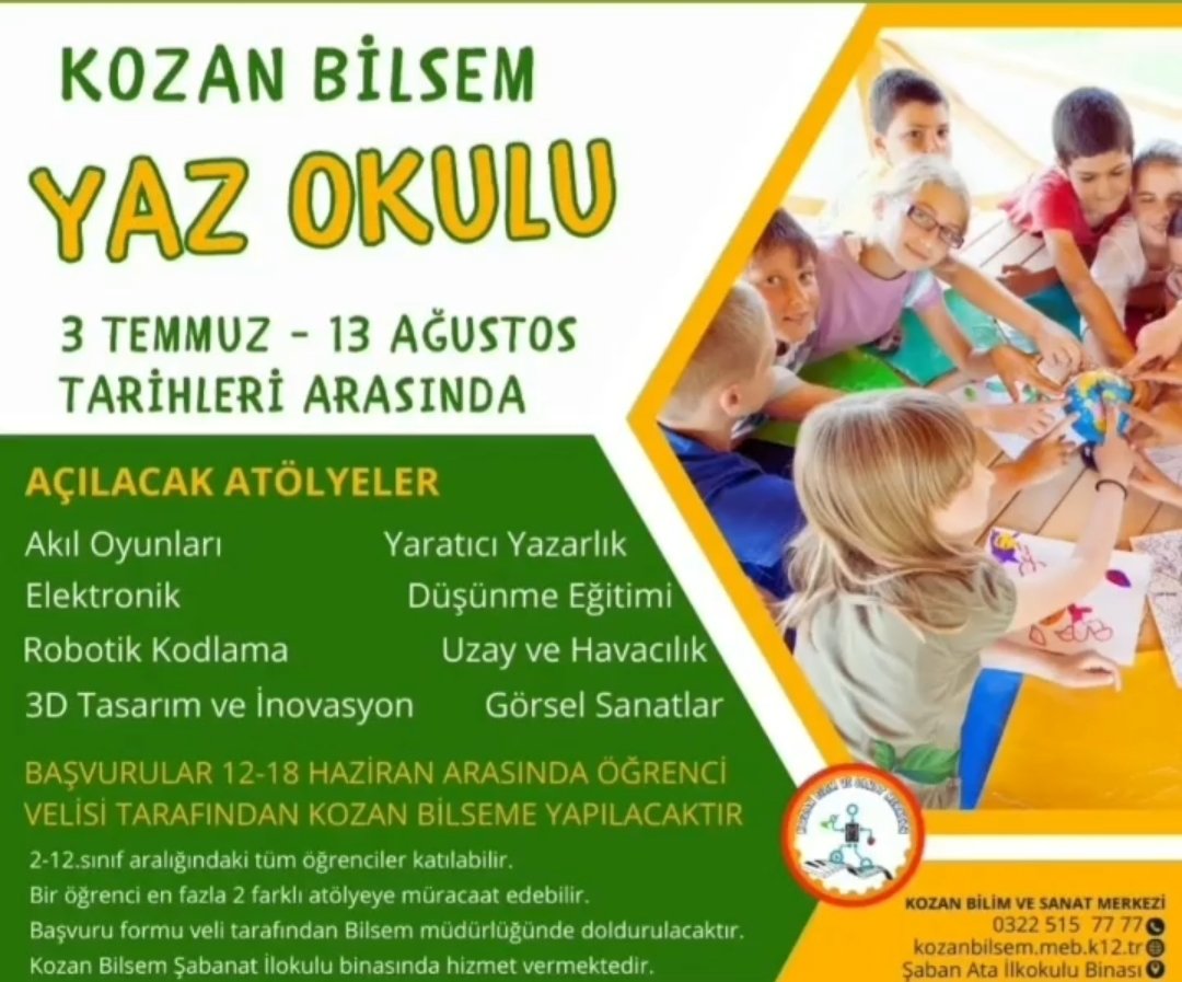 Kozan BİLSEM (@bilsemkozan) on Twitter photo 