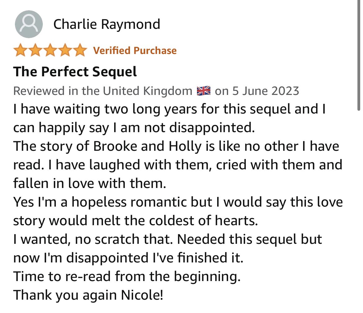 A few more reviews from this past week! 📚

Thank you to everyone that’s taken the time to share their thoughts on CHOOSE US! It really does mean a lot 🫶🏼

Have a great weekend everyone 🌞

amazon.com/dp/B0C6HHNHV4?…