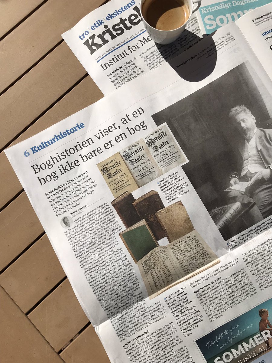 Boghistorie i Skandinavien præsenteres på en hel side i lørdagens Kristeligt Dagblad. To af bogens redaktører, Krista Stinne Greve Rasmussen og @SimonsenBooks præsenterer værket.
