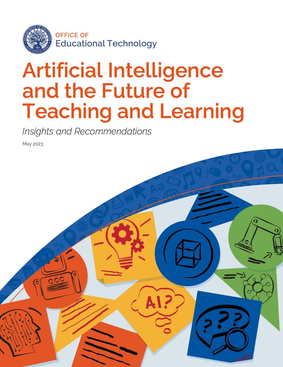 Digital360Grad's tweet photo. +++ AI and the Future of Learning +++
Die Publikation vom US Department of Education Office of Educational Technology zu #KI #Lernen
und #Schule ist sehr lesenswert! #twlz #MVedu
#BYedu
Download hier: https://t.co/P00qEqkLRg https://t.co/d3WcC1BLP8