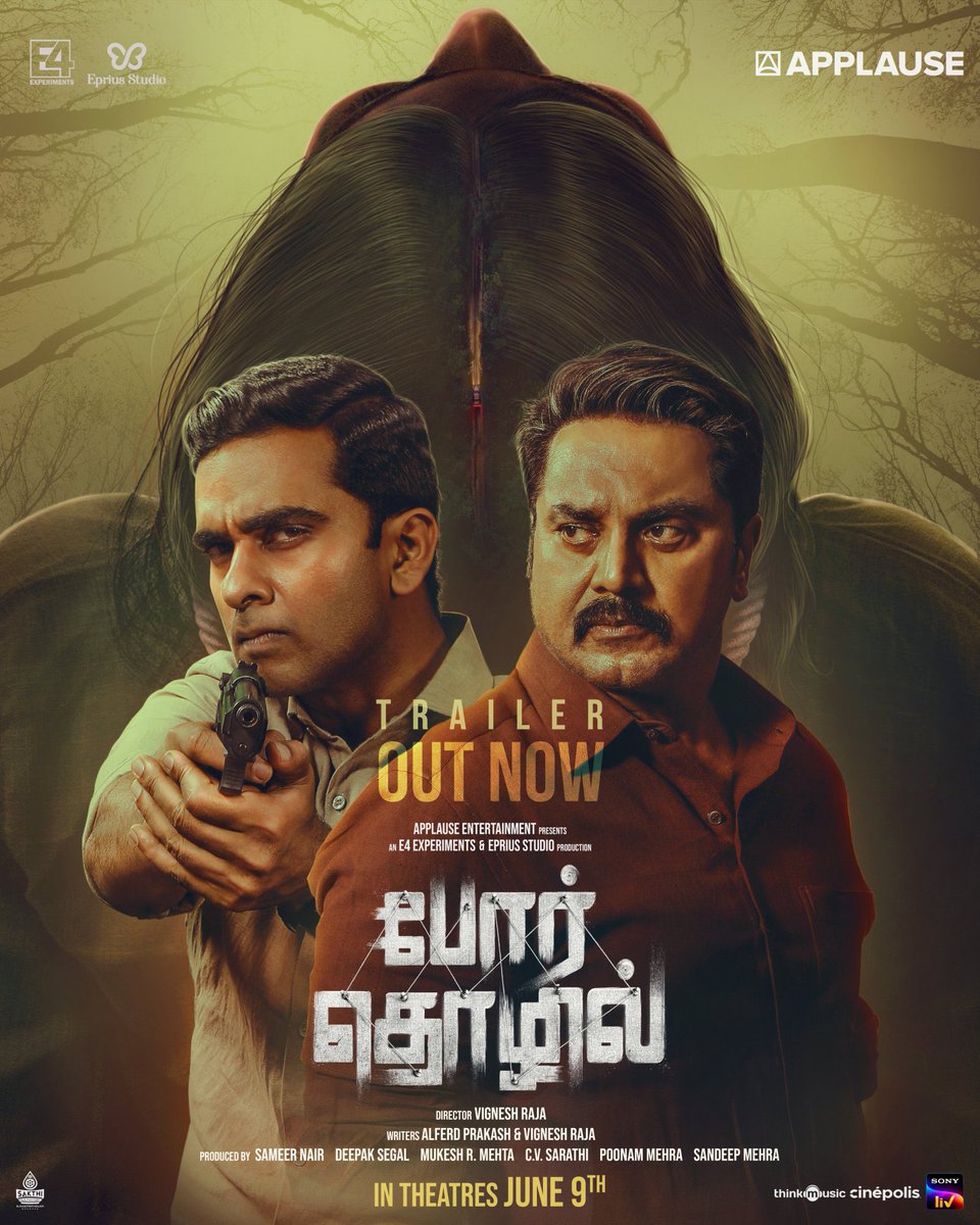 Watched #Porthozhil - Worth💥 In Recent times one of the best Crime Investigation Thriller movie❤️1st Half - Good👏2nd Half-Tharam. Especially last 45Mins Goosebumps💥💥 @realsarathkumar & @AshokSelvan The Best ❤️🙌 Kudos to debut director @vigneshraja & #Jakesbejoy Music 🤩🔥.