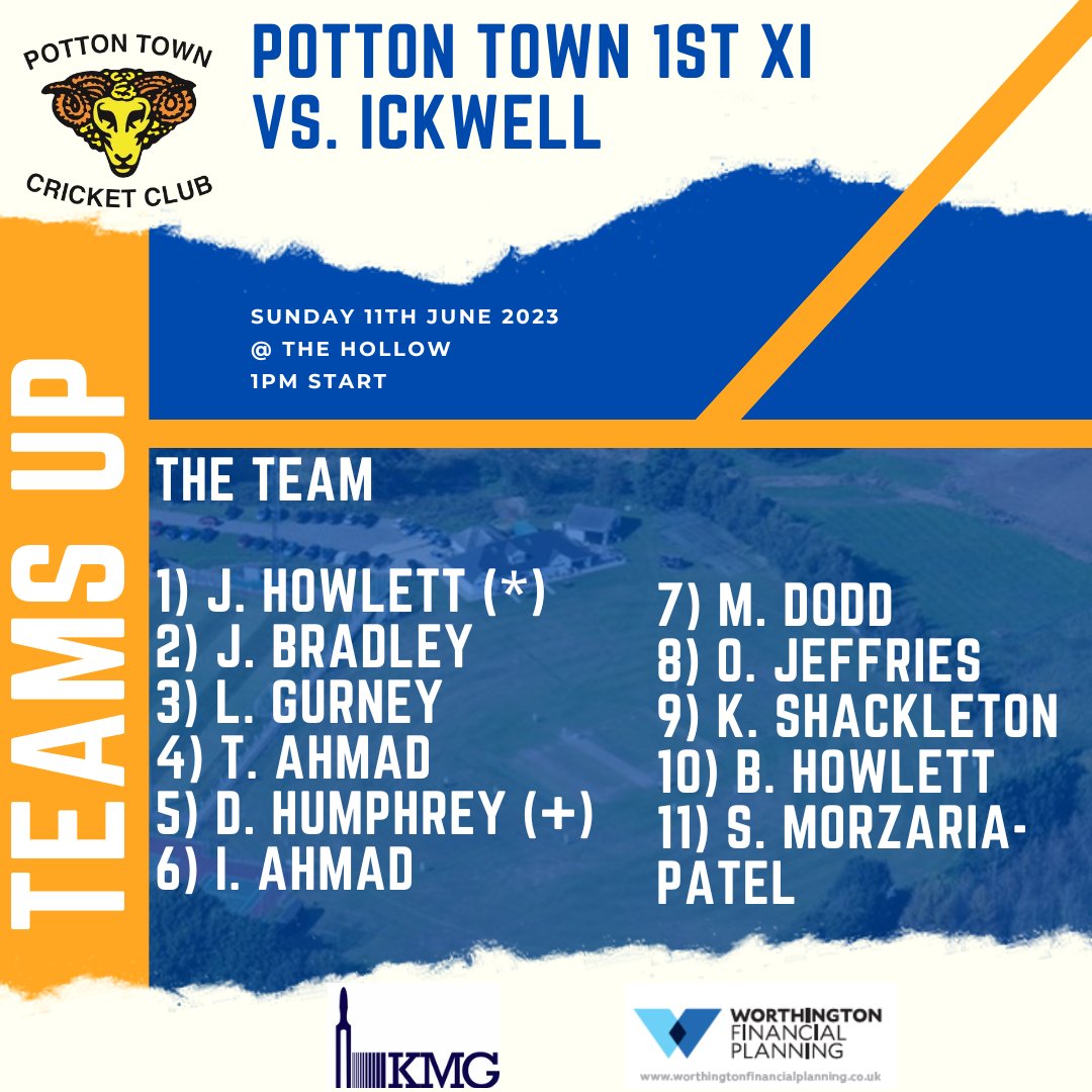 Potton Town C C (@pottontowncc) on Twitter photo TEAMS UP π¨
Our 1st XI travel to Bishops Stortford in the @herts_league
β°οΈ 12pm
π Bishops Stortford
The 2nd XI take to the field against <a href="/BaldockTownCC/">Baldock Town CC</a>
β°οΈ 1pm
π The Hollow
On Sunday our 1st XI take on @ickwellcc in the <a href="/BedsLeague/">Bedfordshire County Cricket League π</a>
β°οΈ 1pm
π The Hollow TEAMS UP π¨
Our 1st XI travel to Bishops Stortford in the @herts_league
β°οΈ 12pm
π Bishops Stortford
The 2nd XI take to the field against <a href="/BaldockTownCC/">Baldock Town CC</a>
β°οΈ 1pm
π The Hollow
On Sunday our 1st XI take on @ickwellcc in the <a href="/BedsLeague/">Bedfordshire County Cricket League π</a>
β°οΈ 1pm
π The Hollow