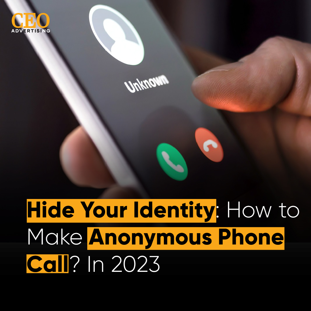 ceoadvertising's tweet image. You mostly use your real name and details while setting up your new smartphone. And as a result, the proprietors of the phone numbers can be identified. 

Read More: ceoadvertising.com/make-anonymous…

#ceo #ceoadvertising #ceomagazine #anonymouscall #call #hideidentity #anonymousnumber