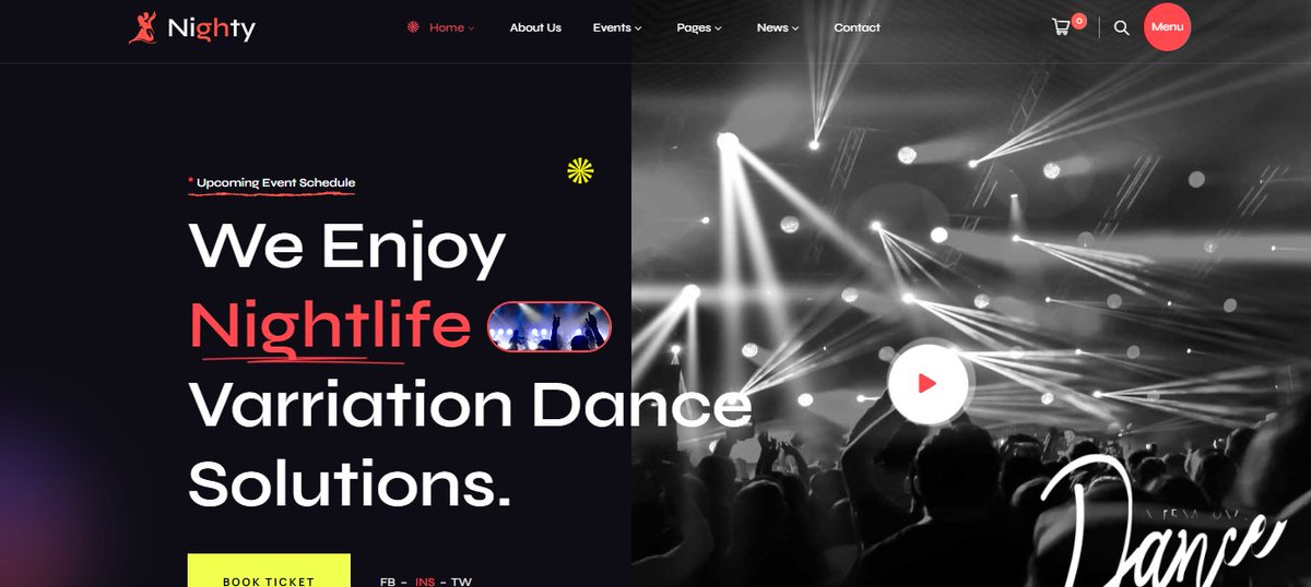 About Night Wordpress Theme Night Wordpress Theme is a powerful, vibrant Night Club, Concert, DJ, Festival WordPress Theme with a modern festive design. It was Design specifically for any kind of Night Club, Concert or Festival. #club #clubtheme themesgear.com/night-wordpres…