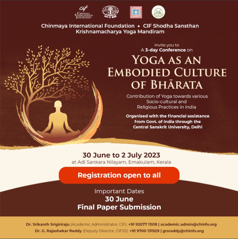 ciftweets's tweet image. Join the intellectual extravaganza!

Learn more:  bit.ly/43pKTEv  

Register now bit.ly/42Fn8aB

#Spirituality #IndianKnowledgeSystems #AncientIndianKnowledge #SpiritualAwakening #Bharata #Yoga #YogaLife #YogaInspiration #YogaEverywhere #CIF #YogaConference