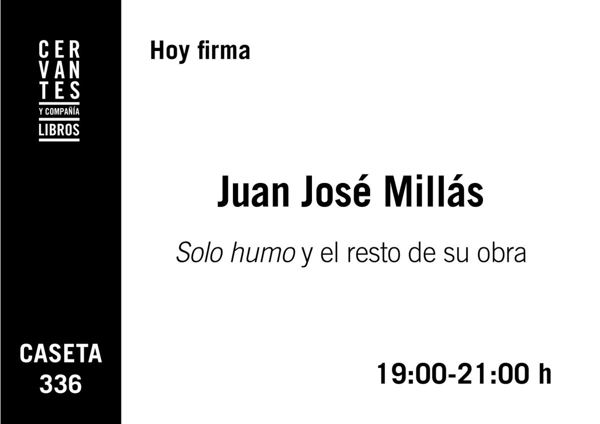 Sobran las palabras. Nuestras firmas de este último fin de semana de Feria 👇