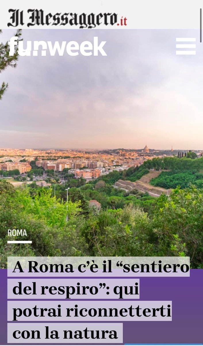 🌿Il Sentiero del Respiro Inaugurato nella Riserva di Monte Mario #villamazzanti da #RomaNatura @Federparchi e #GartGardenArt L’articolo di Beatrice Manocchio #funweek 👉funweek.it/roma-news-curi…