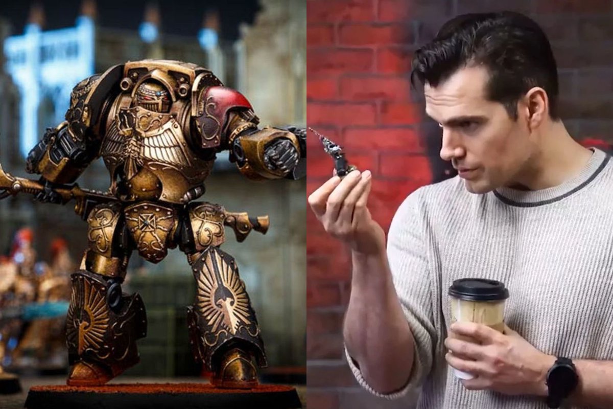 Find yourself someone who looks at you the way Henry Cavill looks at Custodes.

#WarhammerCommunity #Warhammer40K