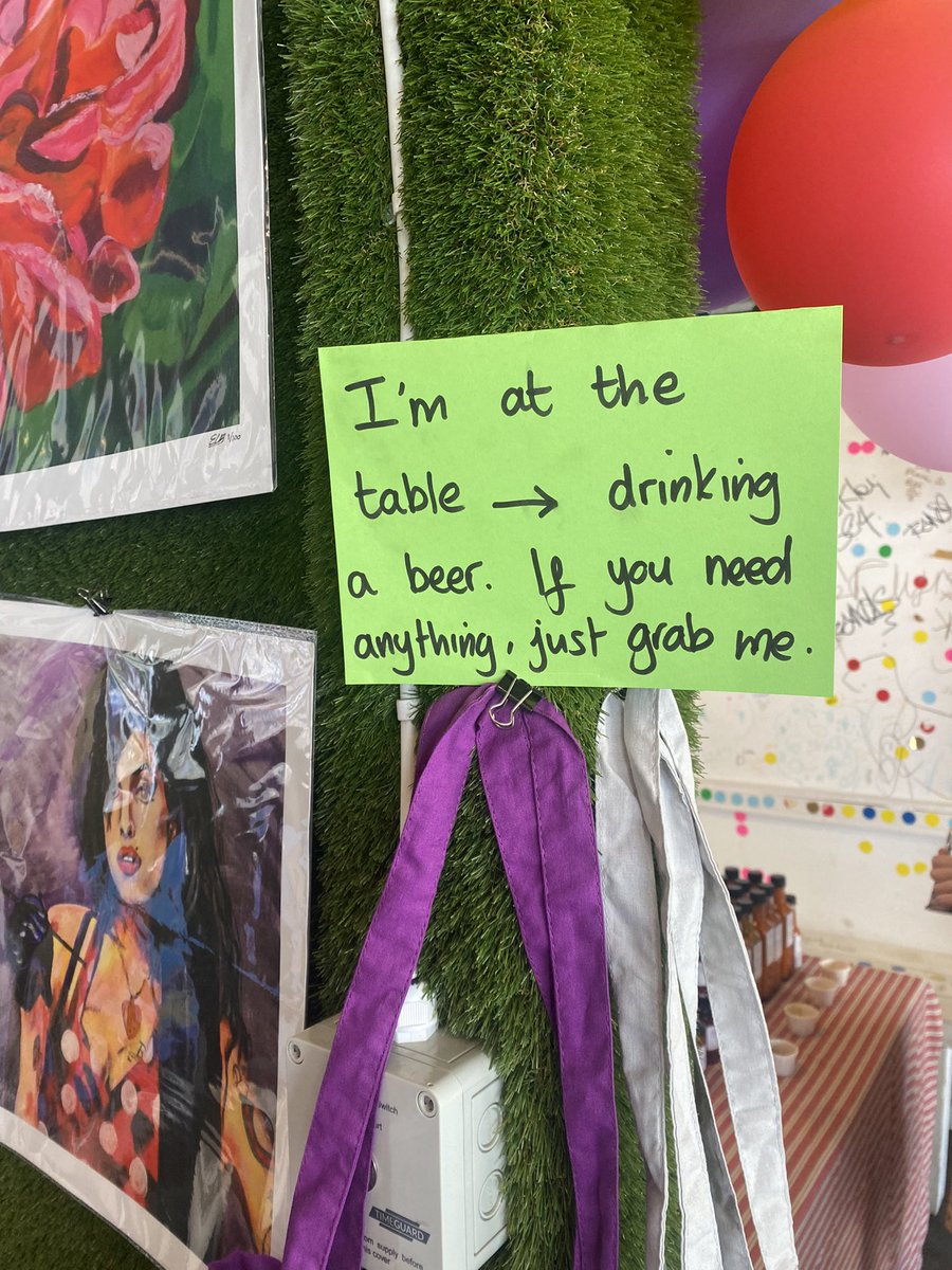 Tell me you’re at an <a href="/NHDartandcrafts/">NHD Arts & Crafts</a>  market without telling me you’re at an NHD market.  With the fabulous <a href="/EmilyBrandArt/">Emily Brand</a> (I’m on the same table…)