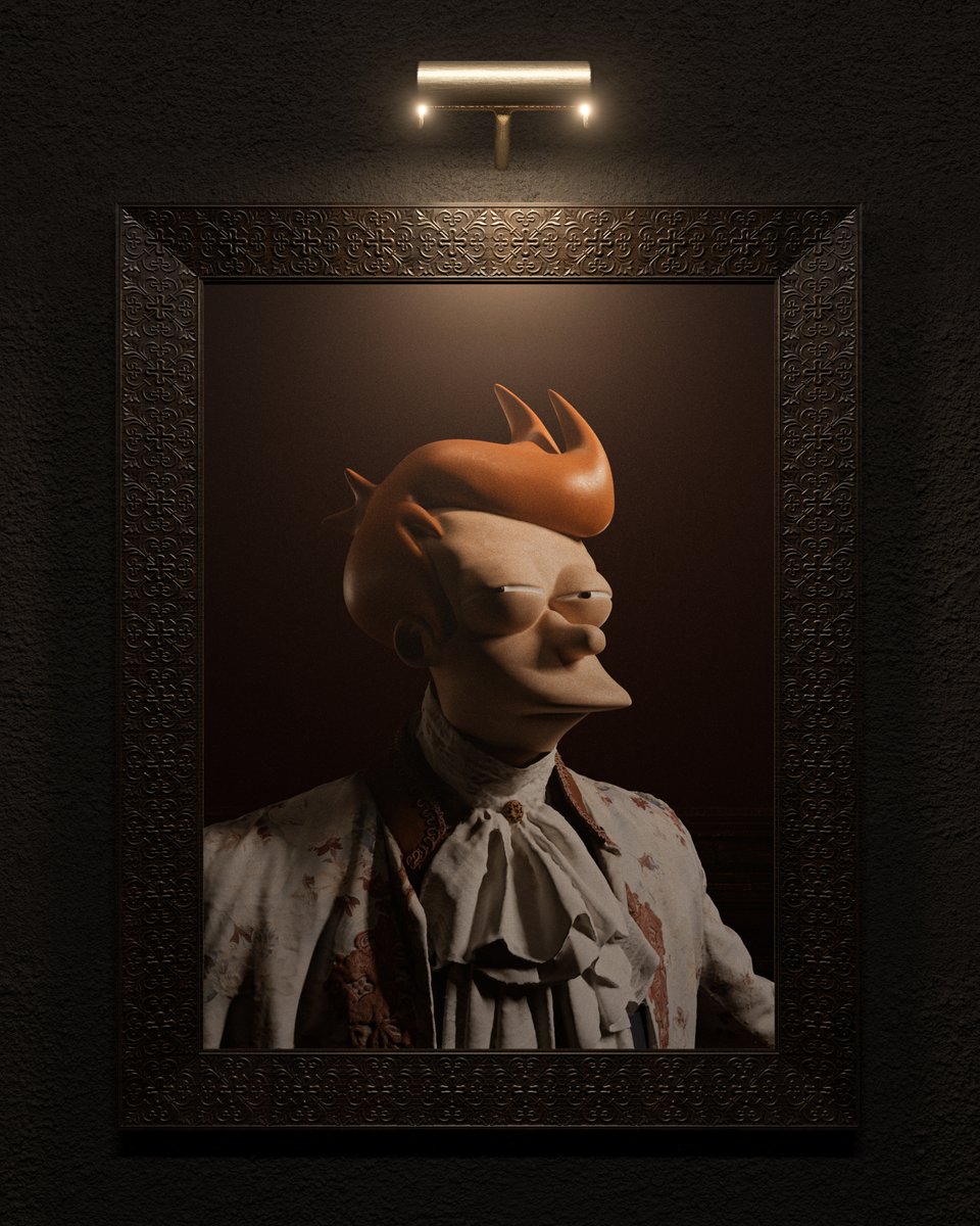 Behance's tweet photo. .@markosego03 imagines what cartoon characters would look like in a museum — see more renders by Marco and hire him for freelance 3D projects on #Behance > https://t.co/Uw5HHFIMr0 https://t.co/TAmnfZxkph