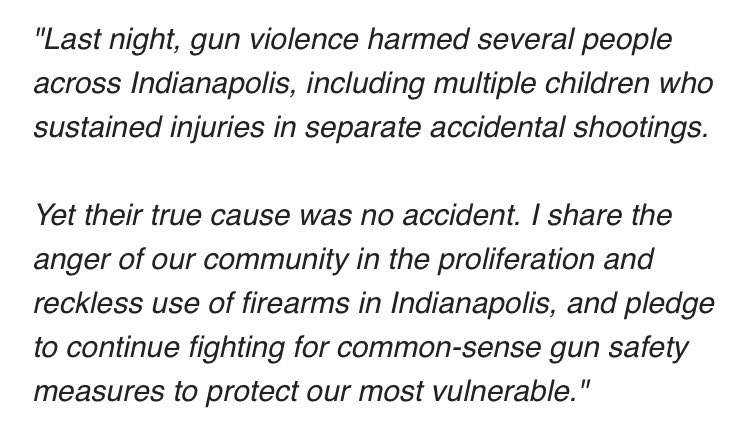 My statement on last night’s gun violence: