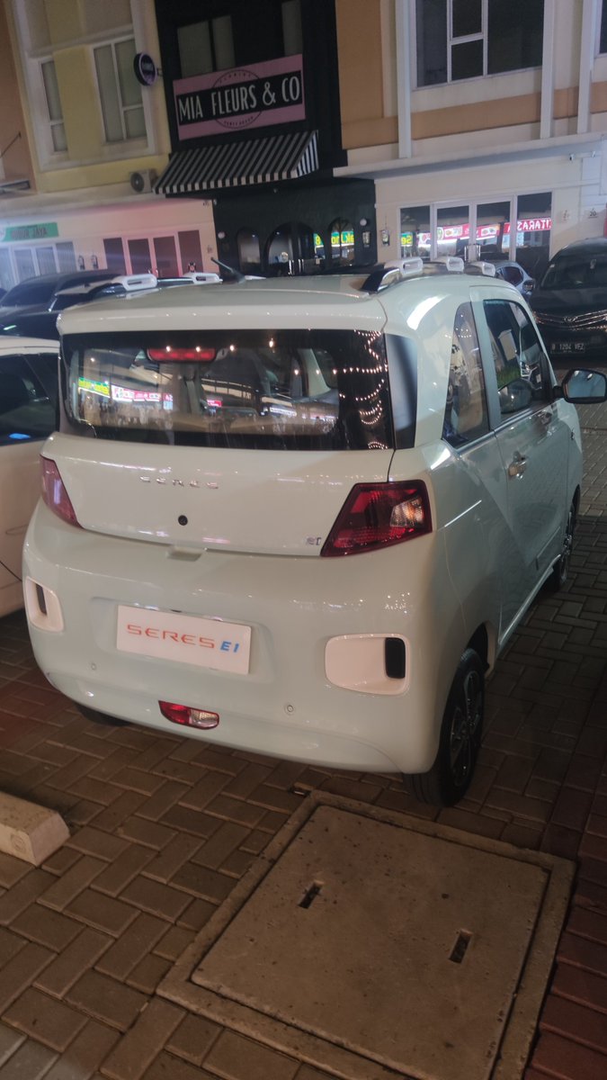 a random not-road-legal-yet (DFSK) Seres E1 appears on the parking lot

the price will be cheaper than Wuling Air EV, maybe you'll interested in how cute (or ugly) this car's shape

#GhiBalls