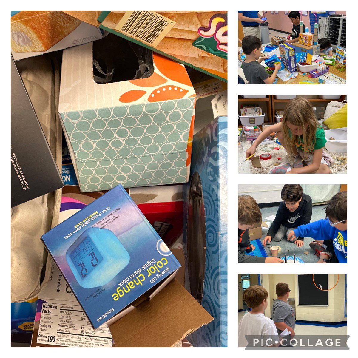 Out of the Box Day 2023 - Each grade level was presented a challenge. Our students were creative, reflective and collaborative as they thought outside of the box to solve problems together! #DranesvilleCARES #STEAM #POG