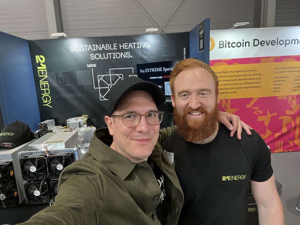 Check out what @21Energy_io has to offer at their booth at <a href="/BtcPrague/">BTC Prague</a>
