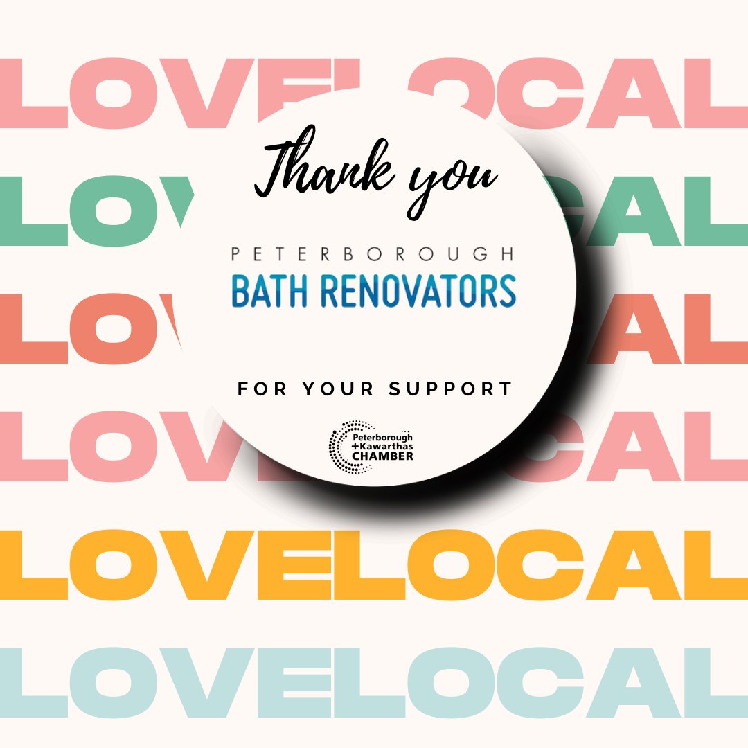 ptbochamber's tweet photo. Thank you @PtboBath 
One of our #LoveLocalPtboKawarthas Sponsors: ❤️
A full-service bathroom renovation company specializing in custom acrylic bath walls.
https://t.co/s9QD01ldMG https://t.co/ryTcR4ZP8d