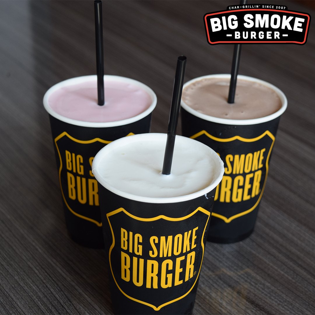 On beautiful days like this, a nice cold creamy milkshake is the way to go!

Visit a Big Smoke Burger near you and try one of our creamy milkshakes!