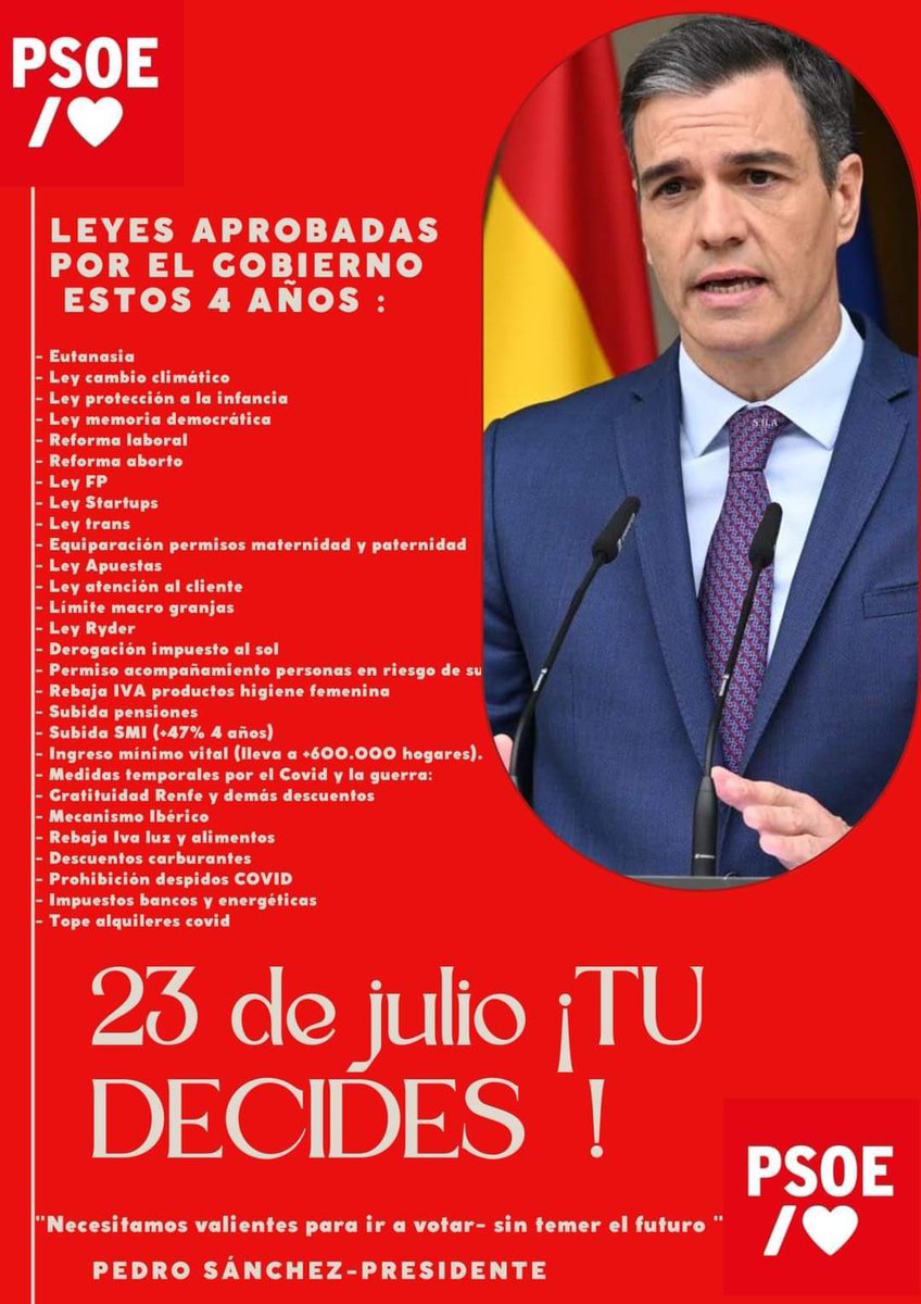 piedicasero's tweet image. De verdad os habéis parado a pensar que pasaría si #VoxPP ganará las elecciones el #23Julio ?
Yo si y sólo pensarlo me dan escalofríos.
Pensar en el futuro.
Queréis avanzar?
O queréis perder derechos?
Yo lo tengo claro.
Quiero seguir avanzando
Y para eso, sólo hay una opción.
👇