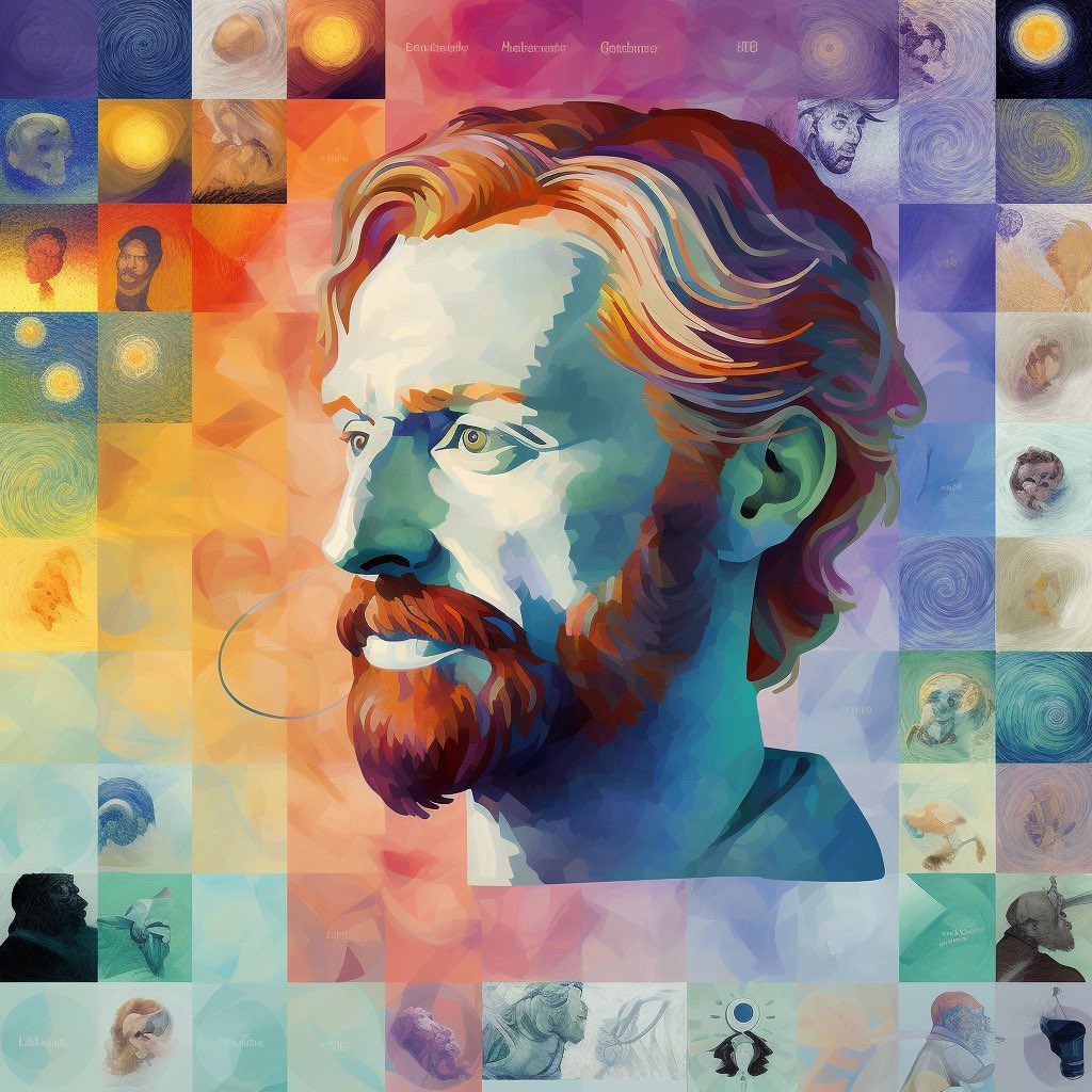 StarshipThinker's tweet photo. Scared AI might copy old masters and diluting their art. Don't fret! In the big picture, it's just making sure our favorite authors and artists live on forever. Their styles immortalized. Now that's a tribute! #AI #ArtistsNeverDie https://t.co/PzPEhvcNaP