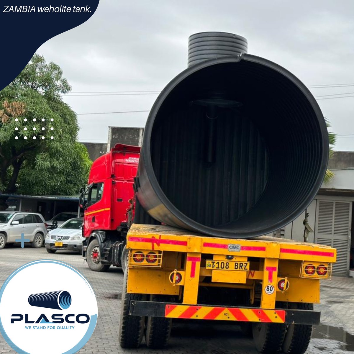 Embarking on a mission to Zambia! Our 150m3 Weholite septic tank is on its way, bringing advanced sanitation solutions to uplift communities. Together, let's build a healthier future. #Weholite #SanitationSolutions #CommunityEmpowerment