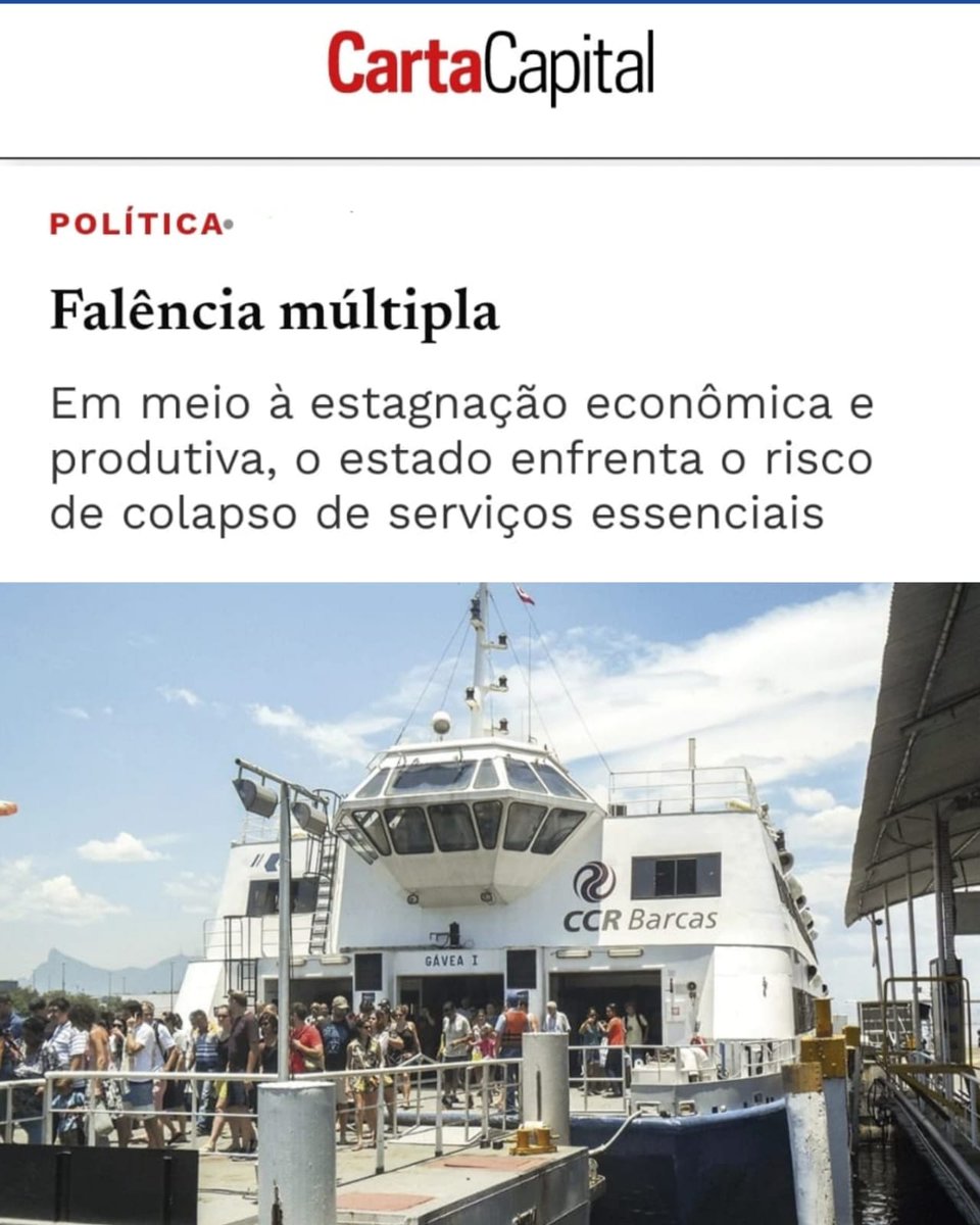 jandira_feghali's tweet photo. O Rio de Janeiro dá seguidas provas dos riscos da privatização de serviços essenciais. Apenas nos últimos meses, Light (energia elétrica), Supervia (trens) e CCR (barcas) ameaçaram interromper seus serviços. O número de voos internacionais despencou com a má utilização do Galeão. A imagem do Rio está comprometida, a economia, dilapidada, e os cidadãos, que pagam muito caro por serviços básicos de má qualidade, correm o risco de ficar sem energia e sem transporte. Ainda temos um governador?

https://t.co/nLImxFqEN7