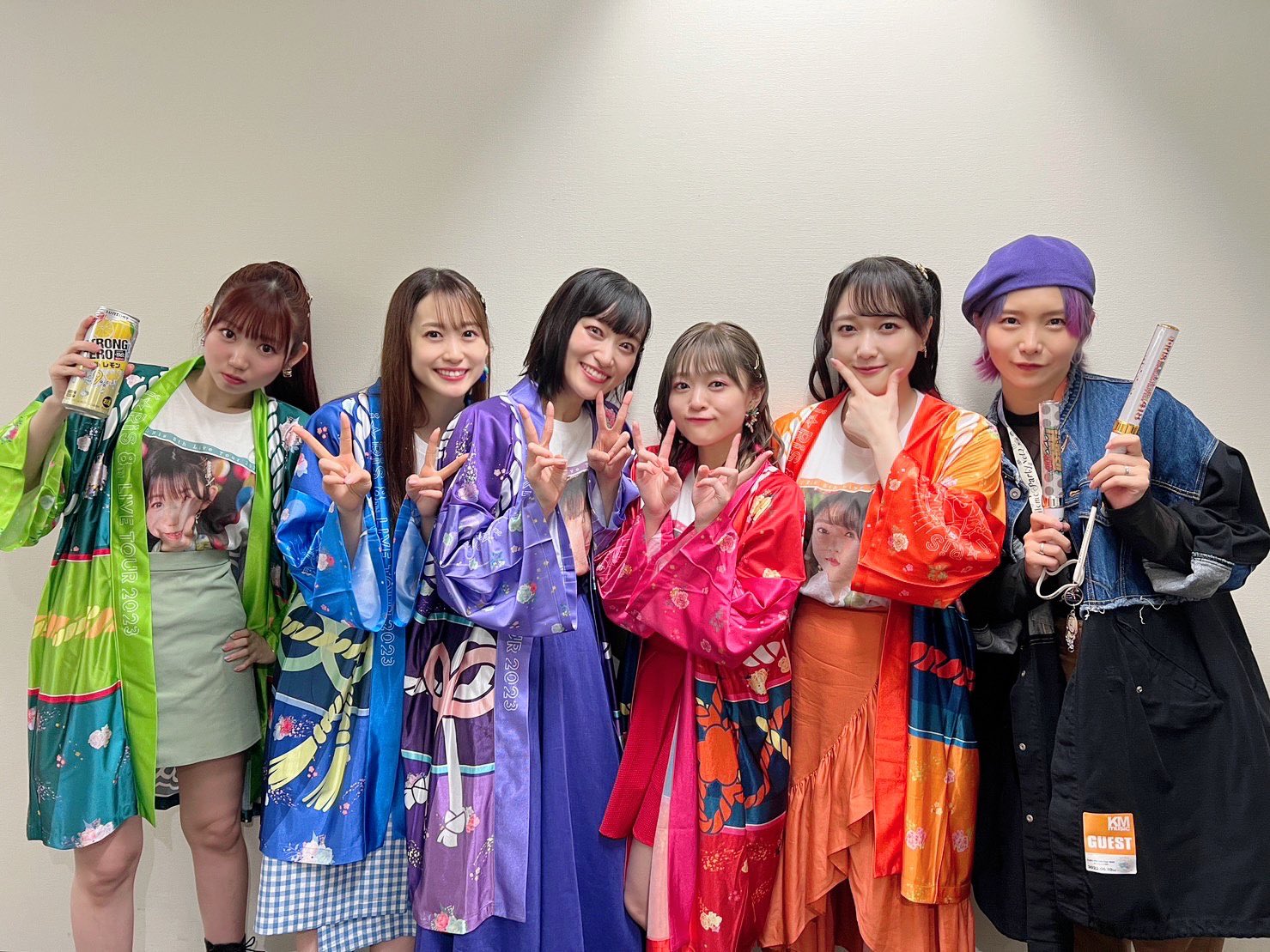 【国内即発送】 i☆Ris若井友希 わっしょい 法被 扇子 ぶち 着物・浴衣