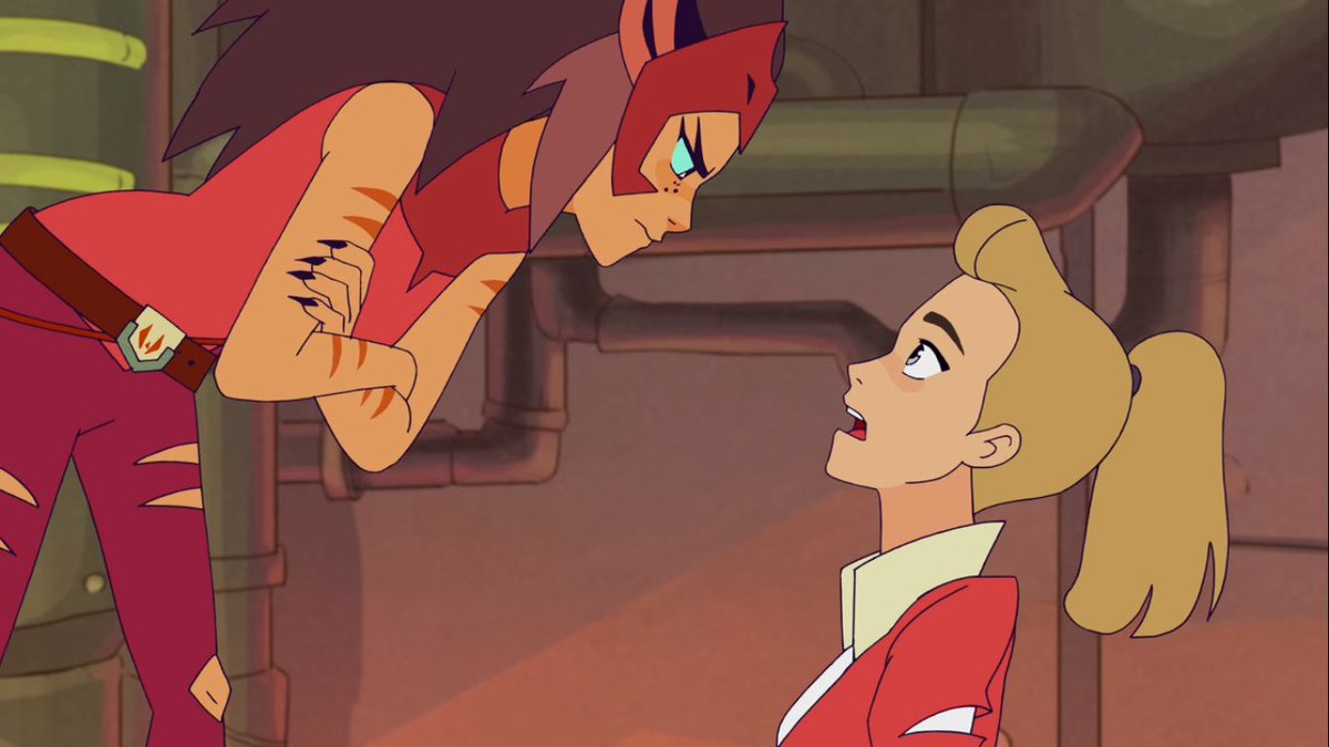 Rewatching the sword pt 1 and it hurts even more how Adora was conditioned to see Catra as just her brat bestie when Catra was right saying Shadow Weaver was corrupted and bitter because her power came from Hordak and Adora was people pleasing.
The war might have been