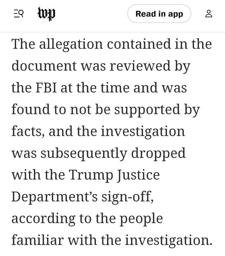 NancySm49966740's tweet image. It was investigated, ad nauseam, by the Trump DOJ and FBI in 2019 when it first surfaced and they found NOTHING! You're deflecting because Mango Mussolini is a traitor, a liar, and a crook and you've been duped. It won't work.