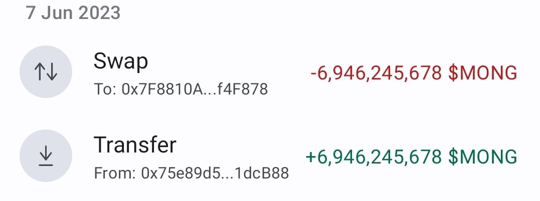 VCryptoXL's tweet photo. #Mong may be down, but instead of holding 6b mong and watching its $ value, go down.. I swapped it .. I could now swap back for 12b mong . A 2x mong gain  even though $ is down , my Mong is up.$20 eth swap fee vs $100 of buying mong  vs doing nothing and getting 0 . #mongchain https://t.co/3I3kBNU1Nt