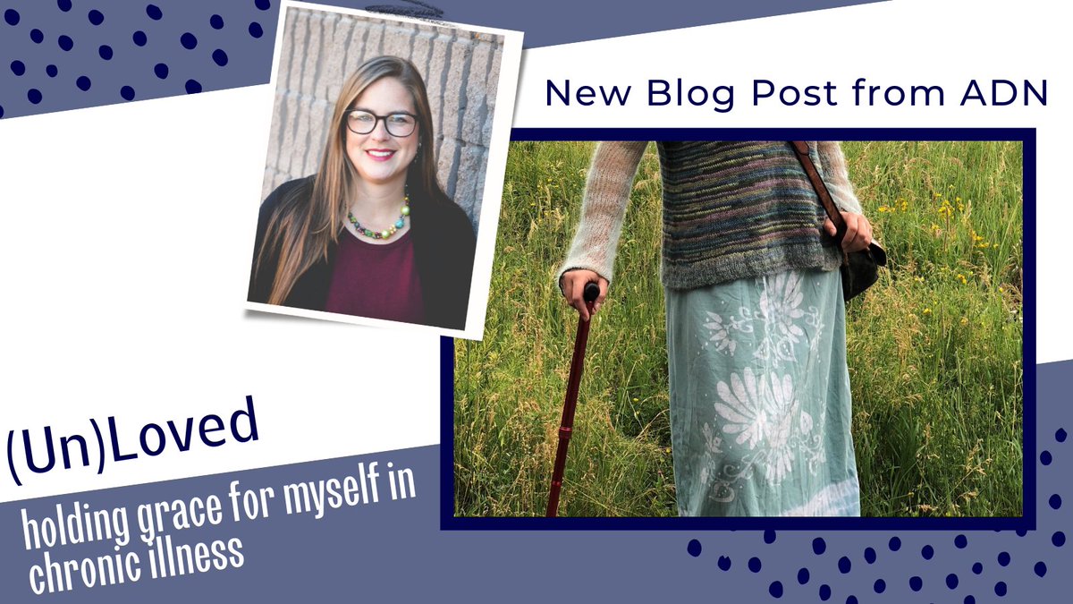 Opening Doors: (Un)Loved - mailchi.mp/adnetonline/op…
​Jasmine Duckworth shares vulnerably about her struggle for self-acceptance after a chronic-illness diagnosis.

[image id: photo of a woman standing in a field with a cane]