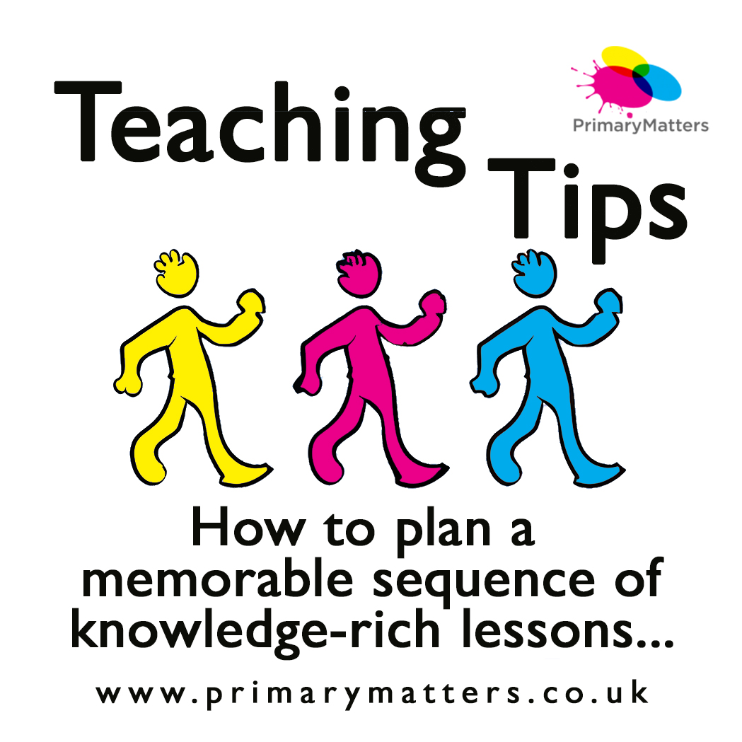 How do you plan a memorable sequence of knowledge-rich lessons?

TEACHING TIP: instagram.com/p/CtT68tDo0X3/…

For more Teaching Tips, follow us or visit primarymatters.co.uk
Or why not book us to deliver training or PPA support at your school?

#curriculum #primarymatters