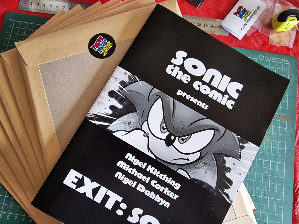 Sending out some Exit:Sonic comics today! 📨 #EtsySeller #SonicTheHedgehog #sonicthecomic #fleetwaysonic #stc25 #stc30