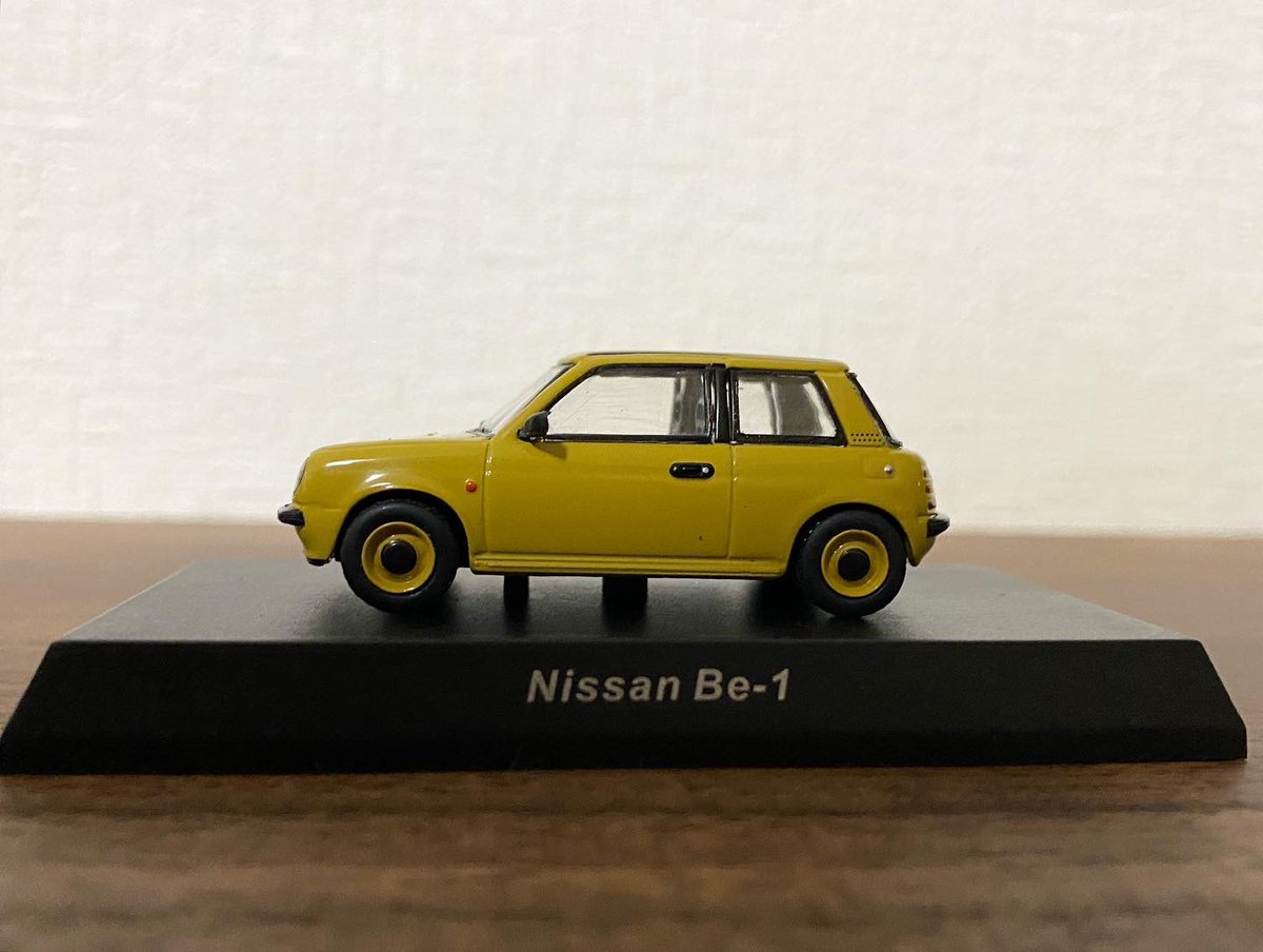 tsuyope_apy's tweet photo. ファミマで販売が始まった「KYOSHO 64 Collection 02」
今回は日産から4車種×2色です。
会社帰りにBe-1の黄色を買ってきました。
#kyosho64collection #京商 #ミニカーコレクション #be1 https://t.co/V9ZsN7Dw4S