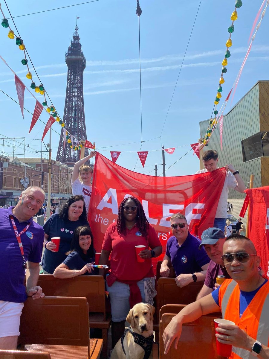 A change of traction for some of our members who are enjoying the sun @PrideBlackpool today. Happy Pride everyone 🏳️‍🌈🏳️‍⚧️