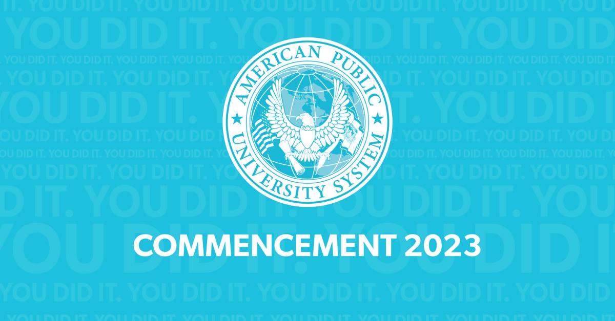 APUS is proud to celebrate over 14,000 graduates at our 27th annual commencement, June 9–10, at the Gaylord Hotel in National Harbor, Mds!
ow.ly/hkLO104K4ZZ
#APUSgrad #AMU4Life #APU4Life