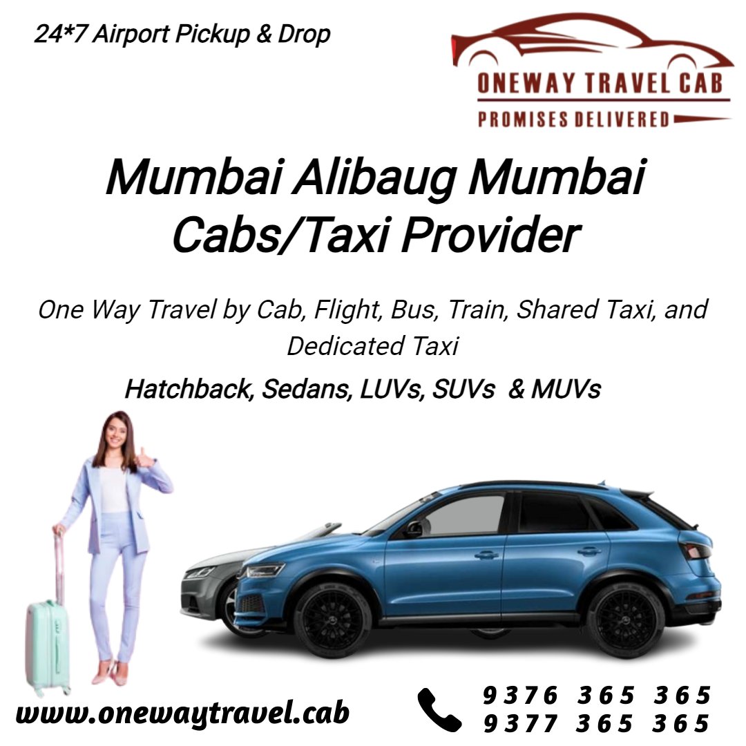 Mumbai To Alibaug Cabs One-Way & Return Trip Book A OneWay Cab
All Type Cabs Booking Here

OneWay Travel Cab 
+91 9376 365 365
onewaytravel.cab/mumbai-to-alib…

#mumbai #mumbaikar #mumbaidiaries #mumbaifoodie #mumbai_igers #mymumbai #itz_mumbai #mumbai_uncensored #_soimumbai #mumbaifood