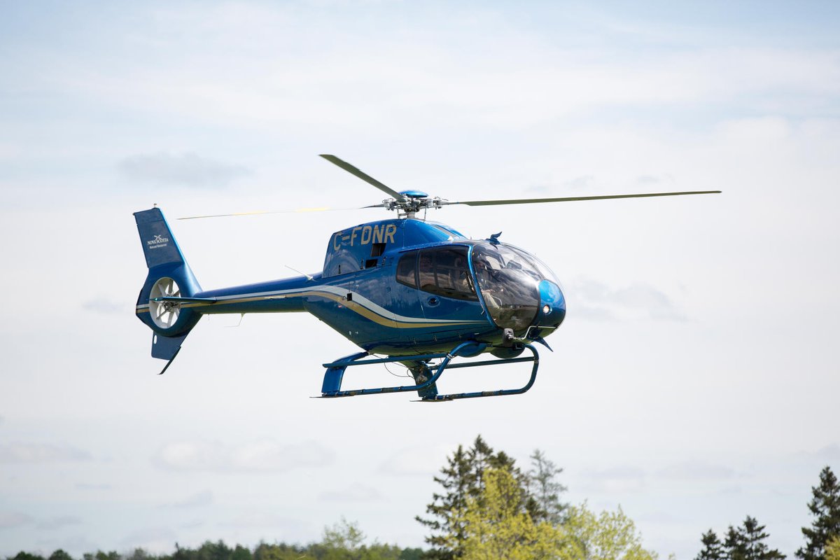 NS_DNR's tweet photo. Starting today, June 10, our helicopters will be flying over wildfires in the province and using infrared scanners to detect hot spots. This will help ground crews fully extinguish fires. Scanning will be done between 5 and 9 a.m. when weather allows and could take up to a week. https://t.co/Iu91NOY2NL