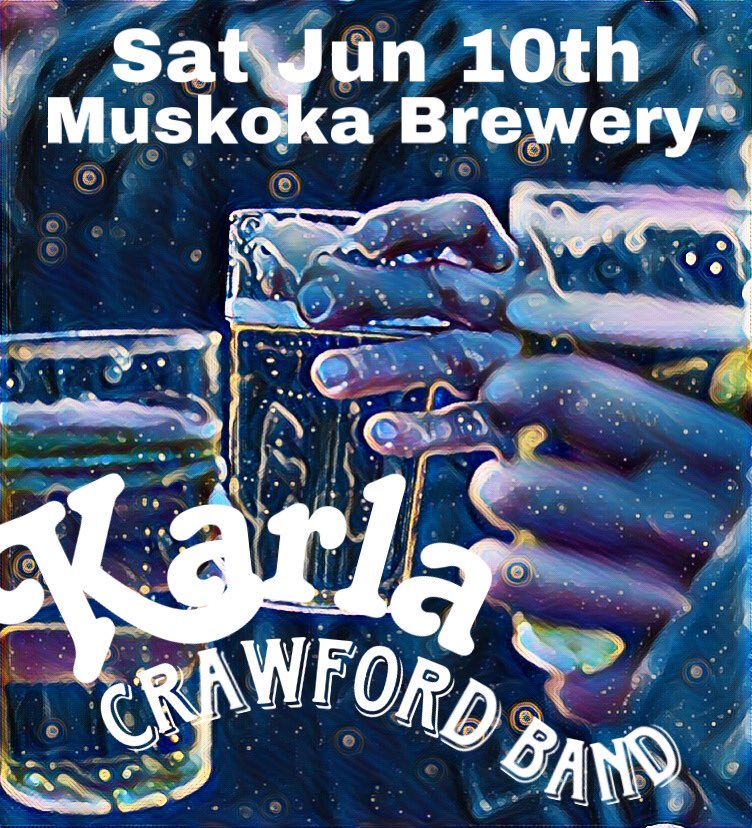 We will be at @MuskokaBrewery from 12:30 - 2:30pm today! 
Sat Jun 10th 🎸 🎤 🎶

#LiveMusic #Muskoka #Bracebridge #SaturdayAfternoon #KarlaCrawfordBand