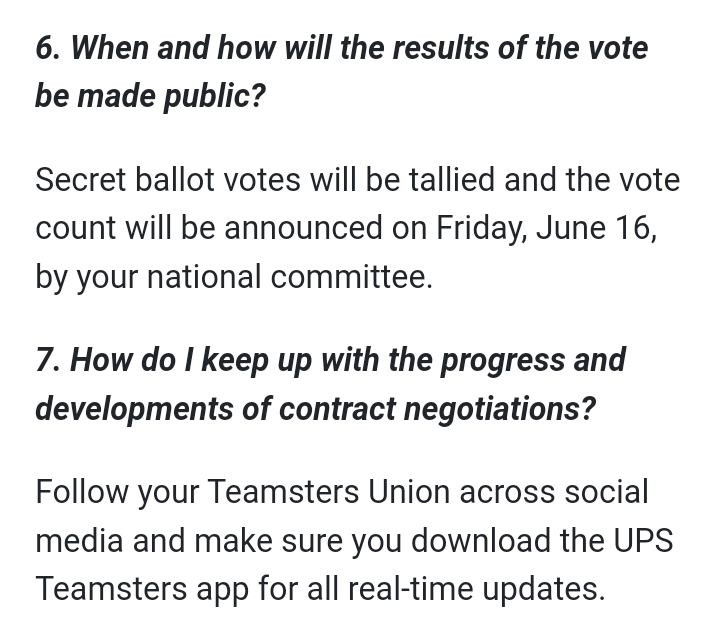 BrJoeBalkis's tweet photo. 6/7/23 #upsNegotiationsUpdate
#2023TeamstersupsContractCampaign
#TeamstersMembers should vote unanimously to authorize a #strike
It doesnt mean we will strike, but the hope is it will pressure not only #upsManagement but #TeamstersOfficers also to #negotiate a better #upsContract https://t.co/e8ufoCFR8U