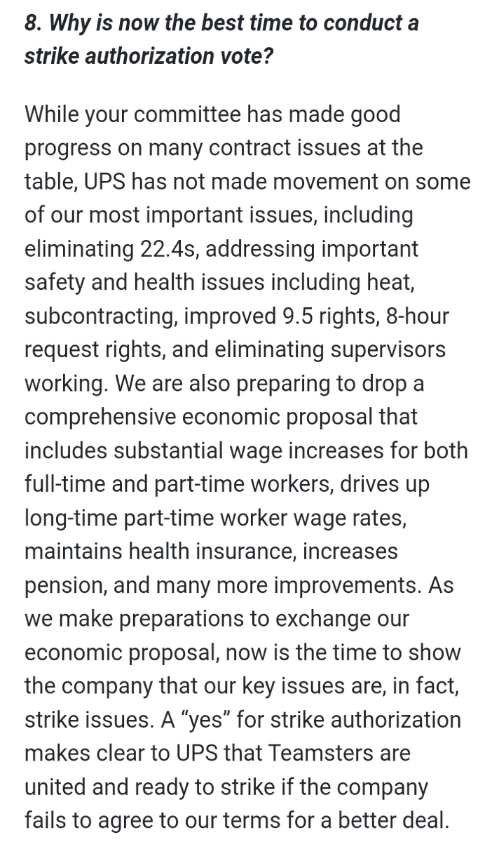 BrJoeBalkis's tweet photo. 6/7/23 #upsNegotiationsUpdate
#2023TeamstersupsContractCampaign
#TeamstersMembers should vote unanimously to authorize a #strike
It doesnt mean we will strike, but the hope is it will pressure not only #upsManagement but #TeamstersOfficers also to #negotiate a better #upsContract https://t.co/e8ufoCFR8U