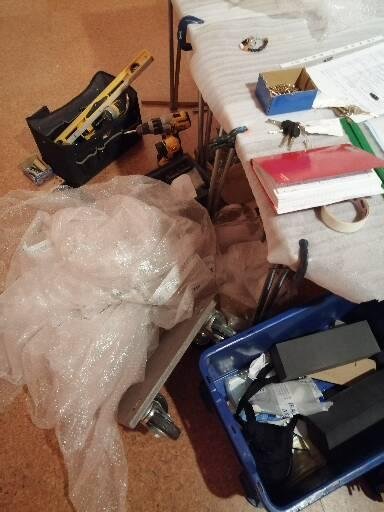 A corker for <a href="/dullmuseumsnaps/">Dull Museum Snaps</a>. Check out this fine pile of installation rammel! 👌