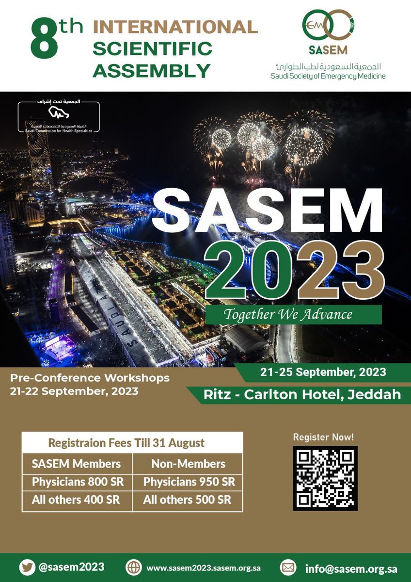 We can’t wait to have all, Looking forward to #excitingtimes ahead <a href="/SaudiEmergency/">SASEM</a> #SASEM2023

sasem2023.sasem.org.sa/registration/