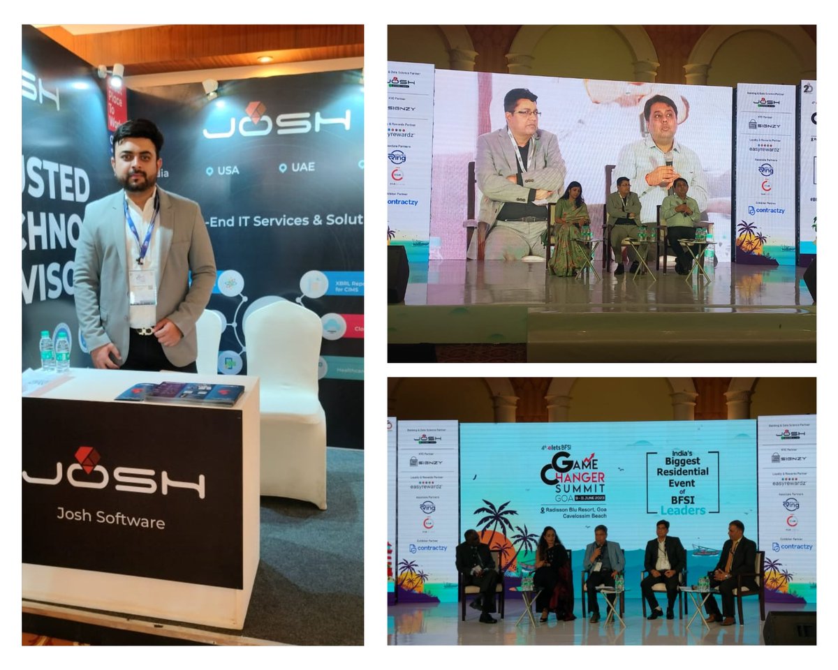 joshsoftware's tweet image. #GamechangerConference #JoshSoftware #BFSIGameChanger #Innovation #Technology #Networking #BFSI #Conference #Banking #BFSILeadership #EletsGameChanger #FutureOfFinance #DigitalTransformation