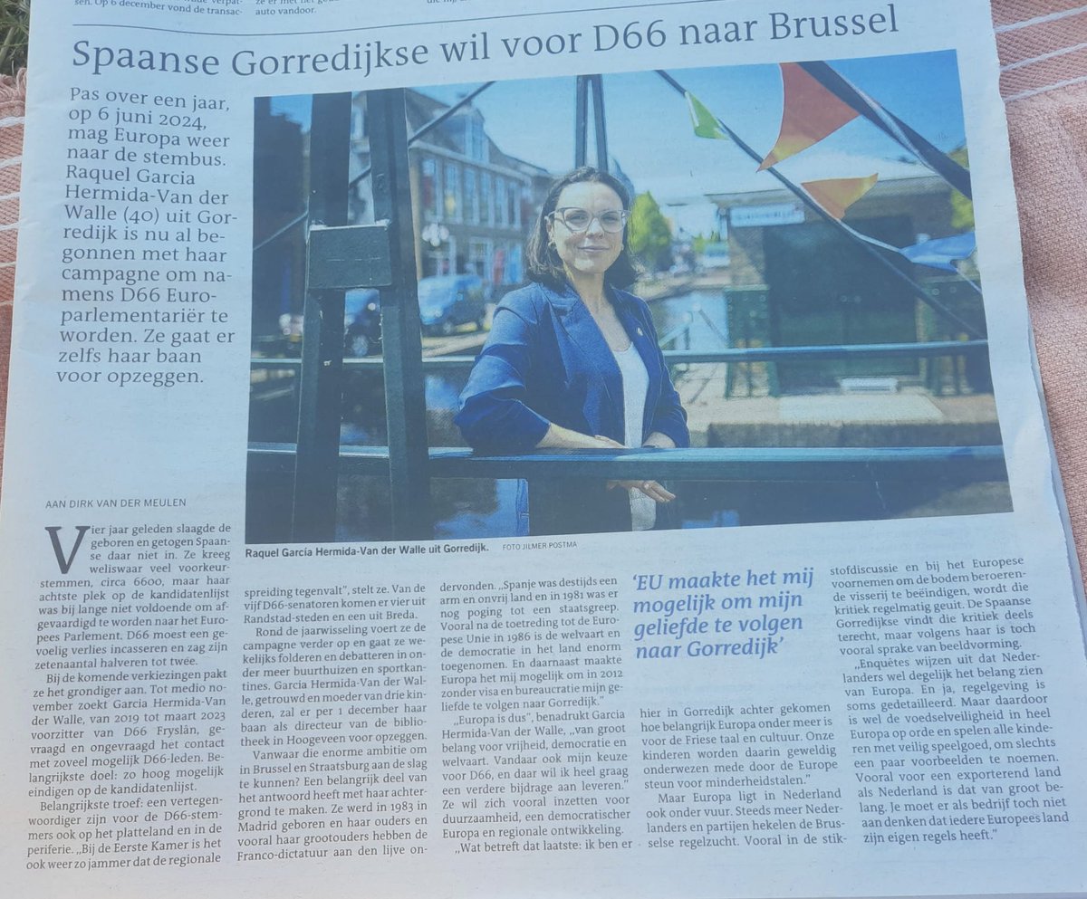 Ruben Alderse Baas (@abadvocaat) on Twitter photo Wat een mooi interview vandaag in de <a href="/lc_nl/">Leeuwarder Courant</a> met de Spaanse Gorredijkse @RaquelGarciaHer! Go for it 🇪🇺💚 Wat een mooi interview vandaag in de <a href="/lc_nl/">Leeuwarder Courant</a> met de Spaanse Gorredijkse @RaquelGarciaHer! Go for it 🇪🇺💚