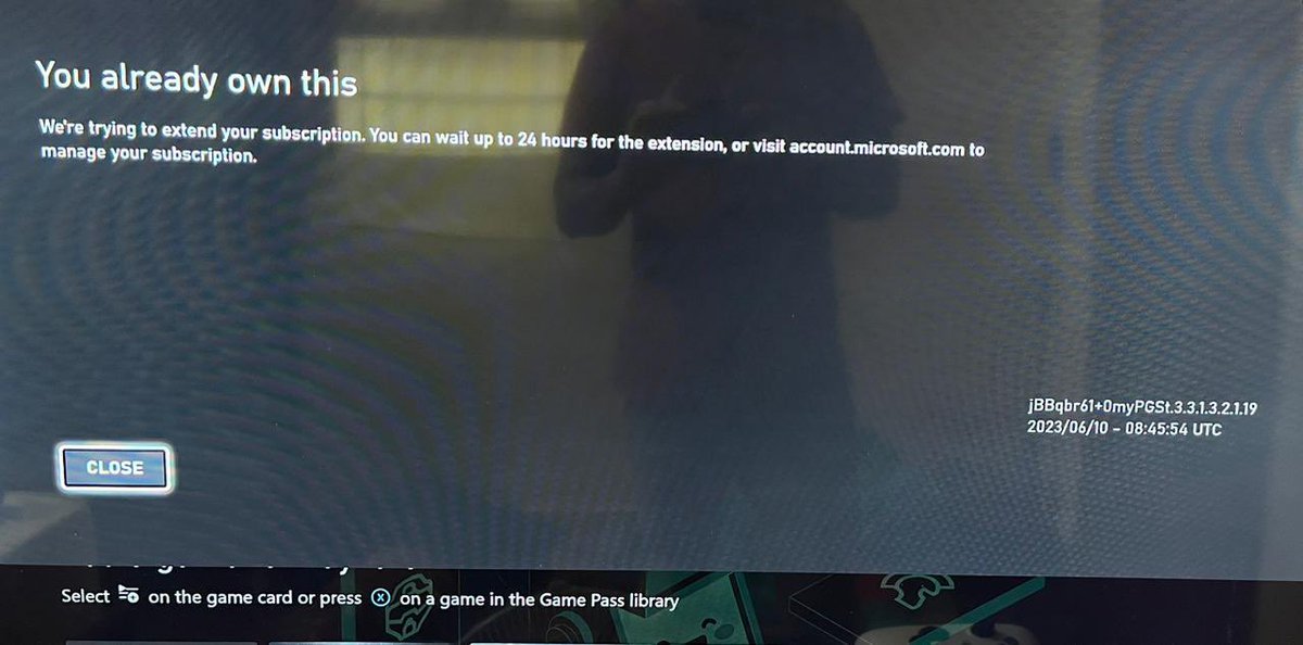 MithJay_MJ's tweet photo. @Xbox @XboxGamePass not able to cancel my existing subscription, it has already ended on 28/4/2023 and when I try to re subscribe this is what am getting. Please help. https://t.co/g8e2Ozjc2m
