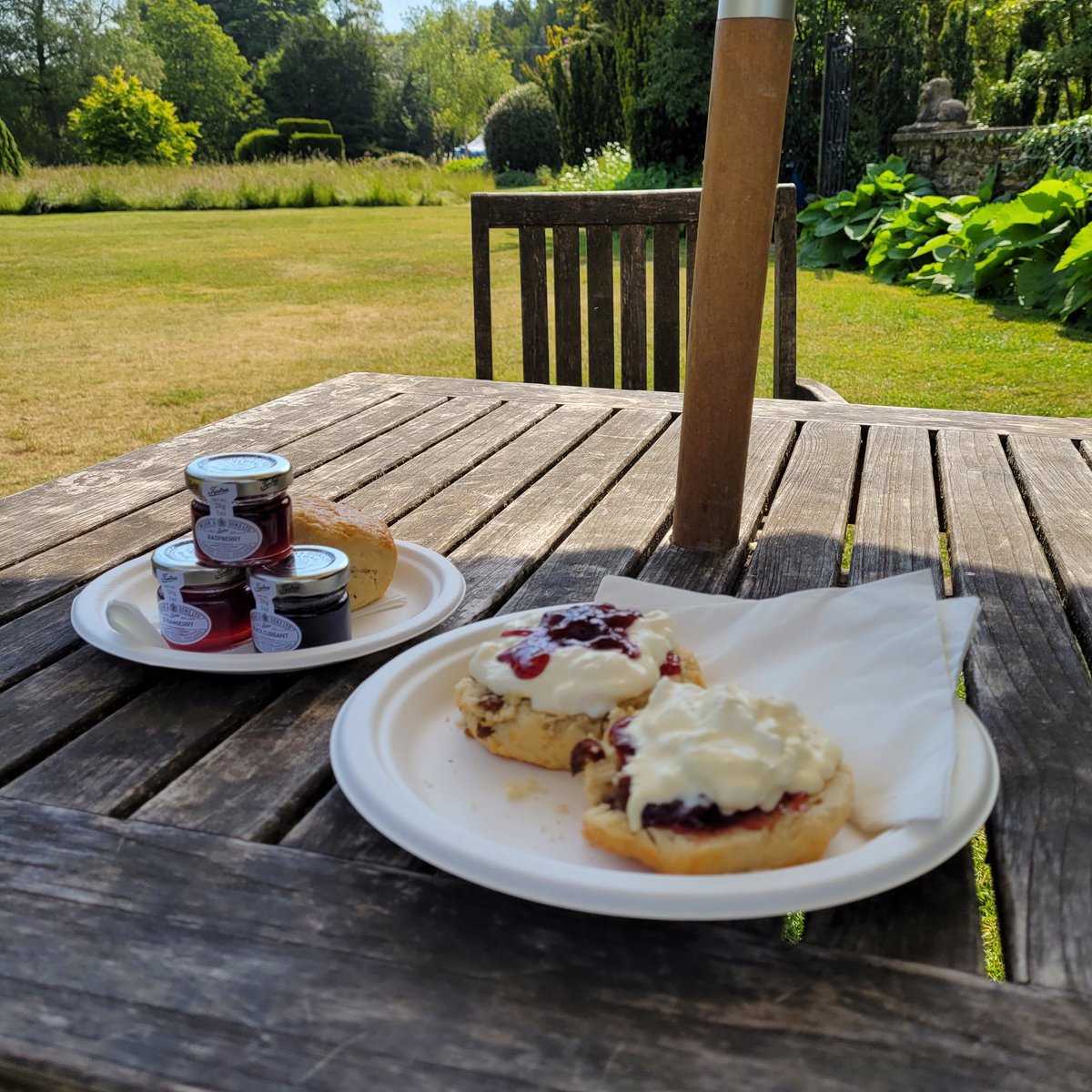 NTNewarkPark's tweet photo. Did you know afternoon tea, with scones, was first served on this day in 1657?

#scones #afternoontea #jamorcreamfirst https://t.co/y8wLn1JyHz