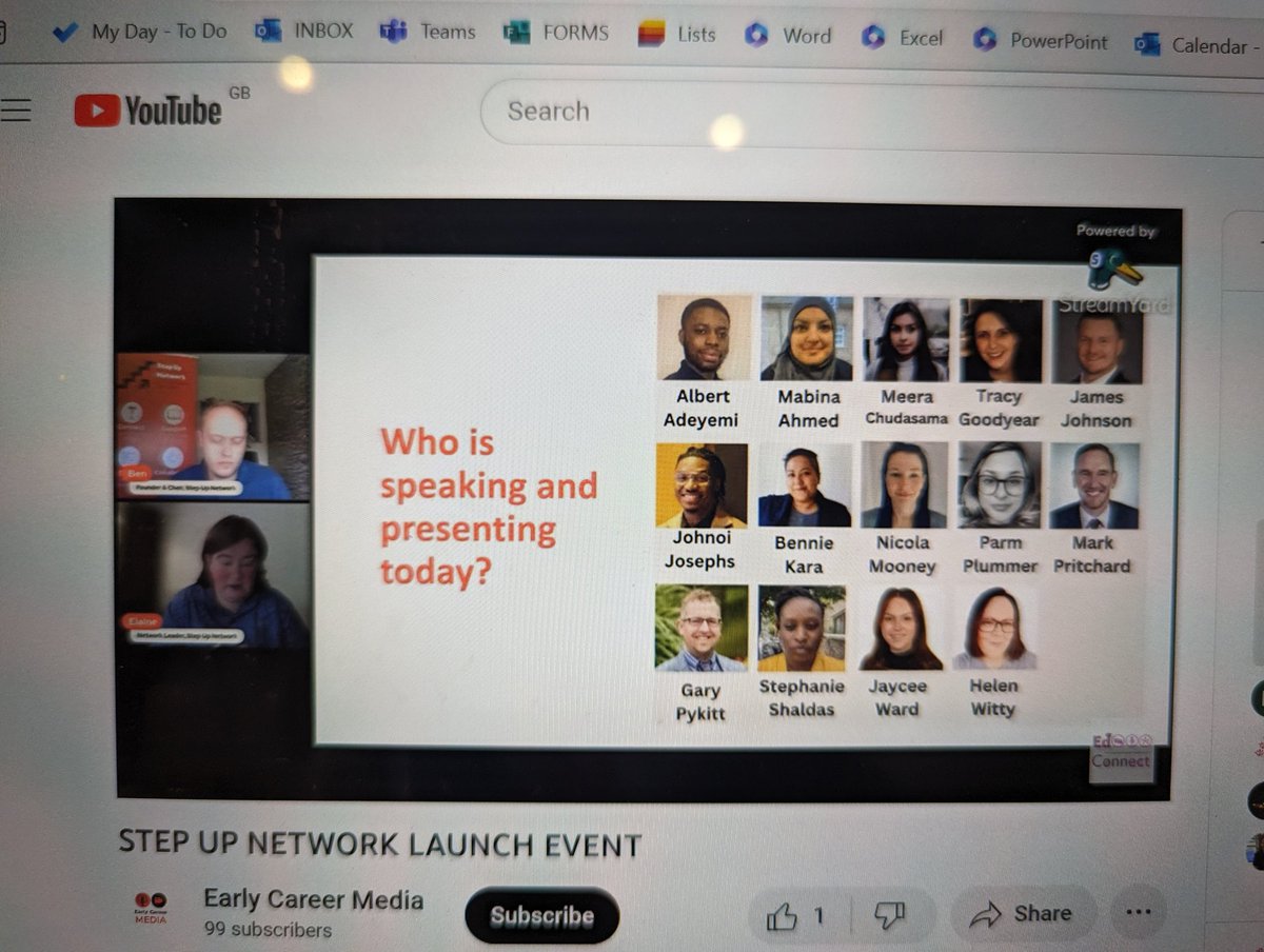 Miss_Goodyear's tweet photo. We are LIVE! Really looking forward to listening to other leaders this morning. Such an important new network for aspiring and current leaders. #SteppingUpSaturdays https://t.co/5cAadP2Q7Q
